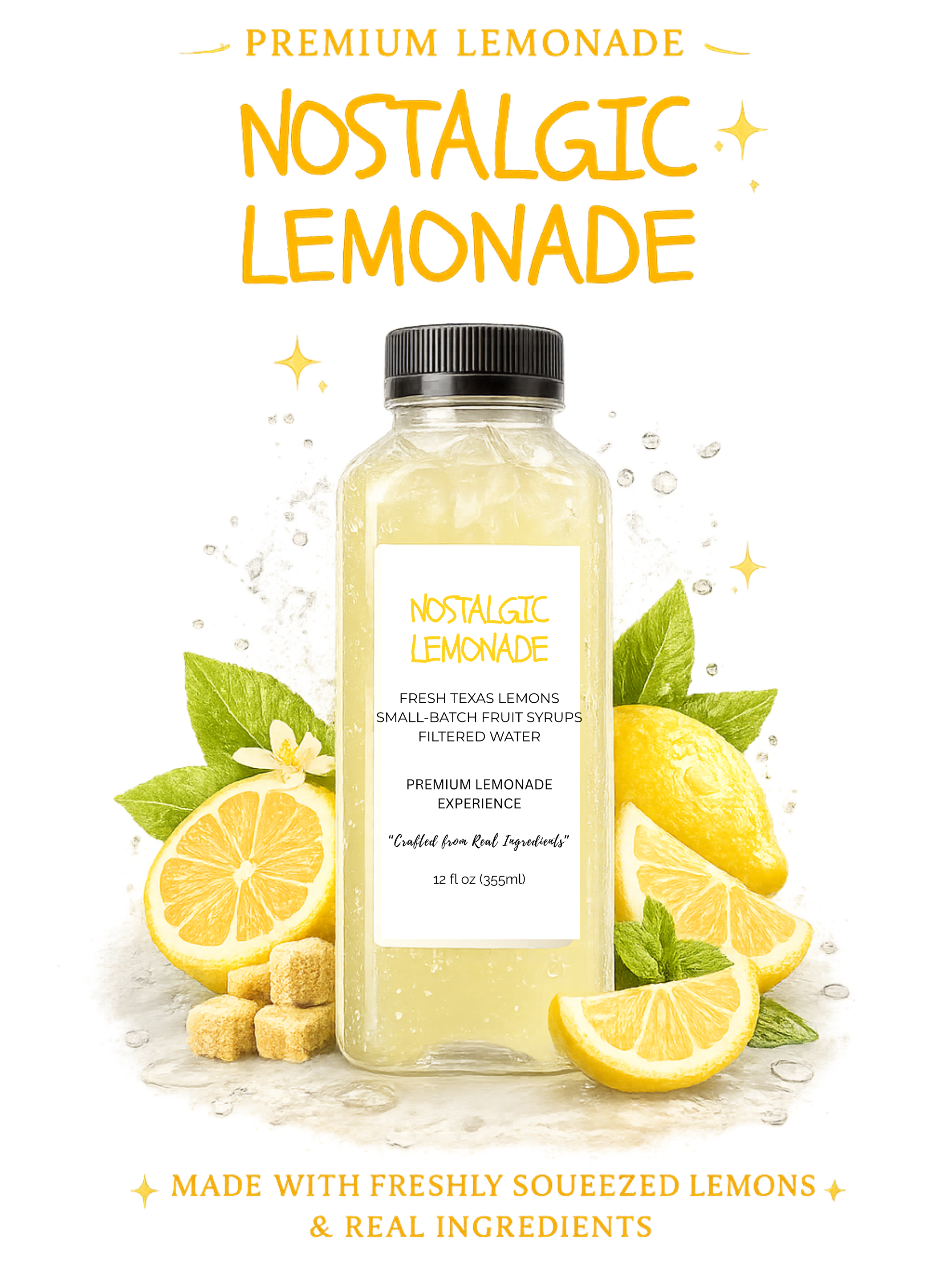 NOSTALGIC LEMONADE™ | Fresh Texas Lemon Small-Batch Lemonade